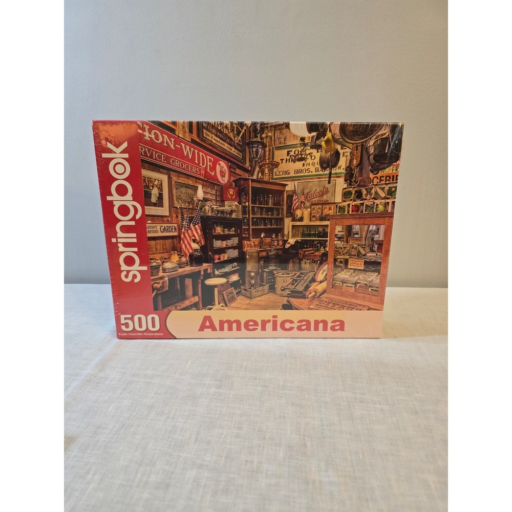 Springbok Jigsaw Puzzle Americana General Store Vintage 500 Piece OS